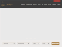 Tablet Screenshot of lumieretelluride.com